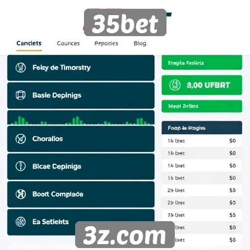 Recursos e funcionalidades do site 35bet
